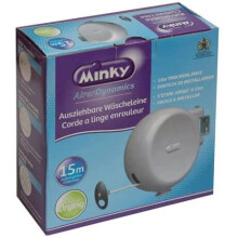 Minky Retractable Reel Washing Line, 15m of drying space