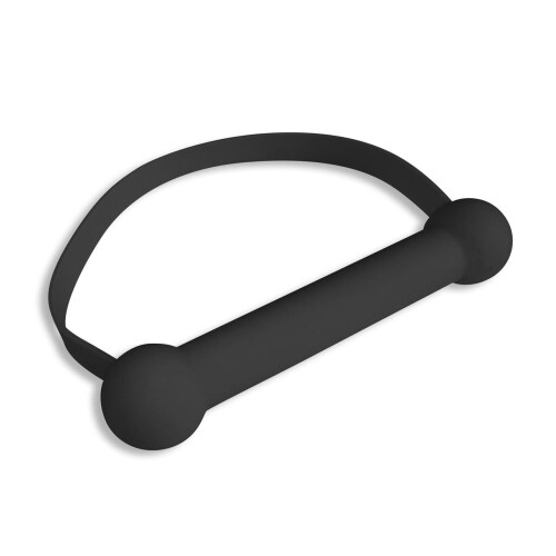 Quickie Gag Mouth Bit - Black (One Size)