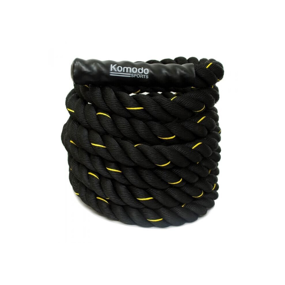 Komodo Battle Rope Power Training 9M/38mm Battling Sport Exercise Fitness Gym