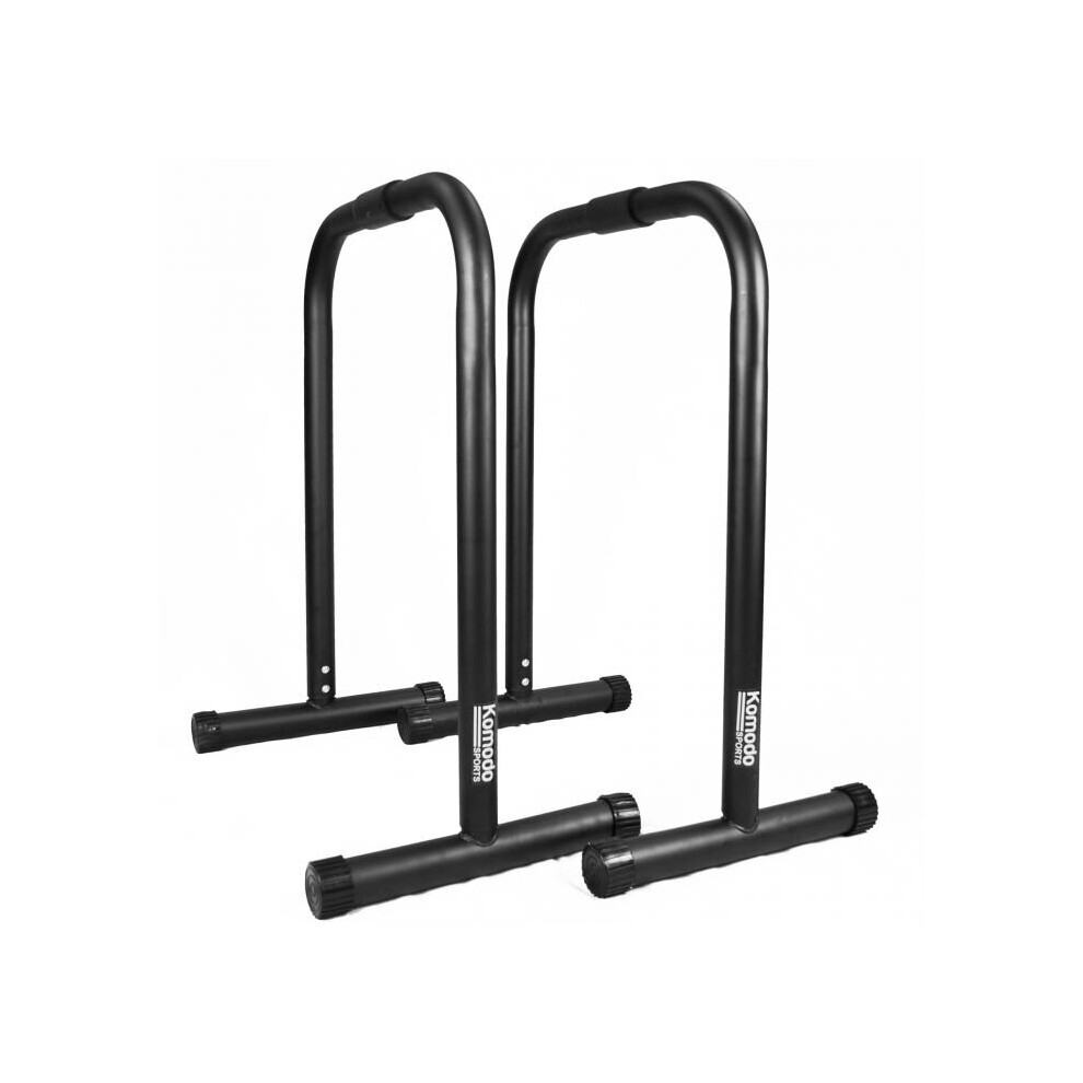 Komodo Parallel Dip Station Bars Home Gym Parallettes Workout Crossfit Calisthenics Set
