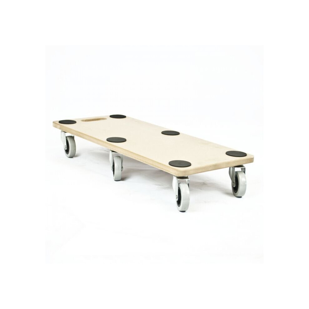 Warehouse Transport Roller Heavy Box Furniture Platform Mover Wooden Hand Dolly 5055888415106
