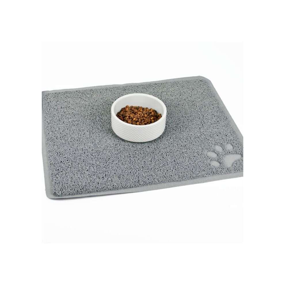 Cat Bowl Mat Large Pet Feeding Pad Food Water Dishes Non-Slip Kitten Dog Puppy