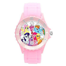 Silicone Pink Round Watch for My Little Pony Fans e1