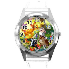 White Round Watch for Bambi The Deer Fans
