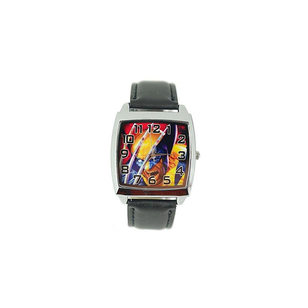 X-Men Wolverine Genuine Leather Quartz Wrist Watch