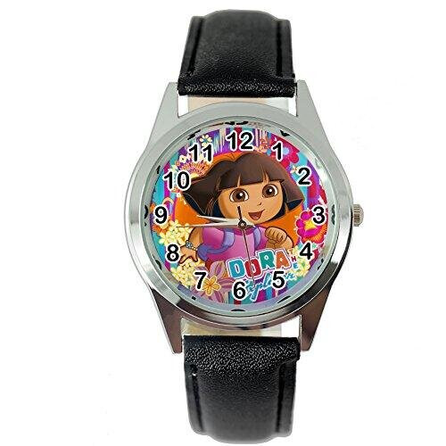 Dora The Explorer Quartz Watch Leather Band   Black