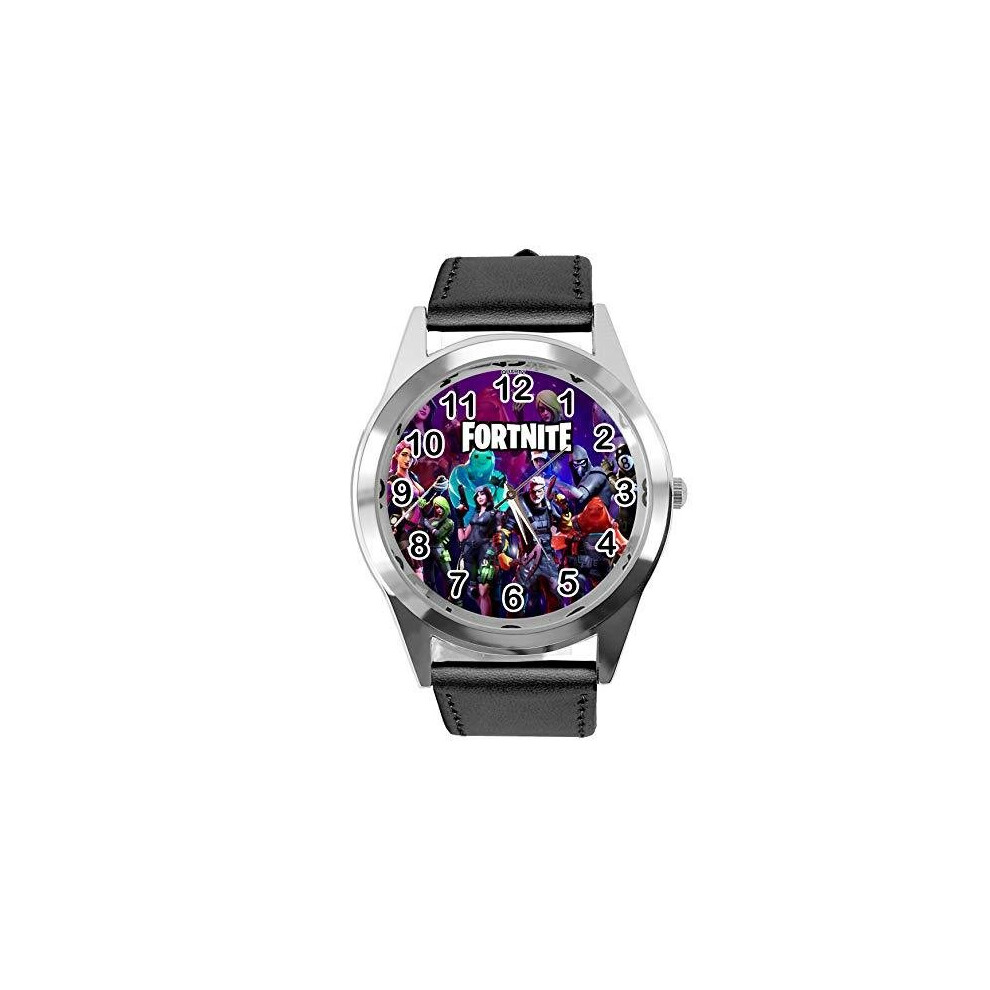 TAPORT Black Leather Fortnite Watch