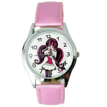 W2 Monster High Girl Fashion Pink Watch