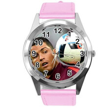 Ronaldo Quartz Watch Leather Pink Band
