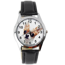 Beverly Hills Chihuahua Quartz Watch Leather Band Black