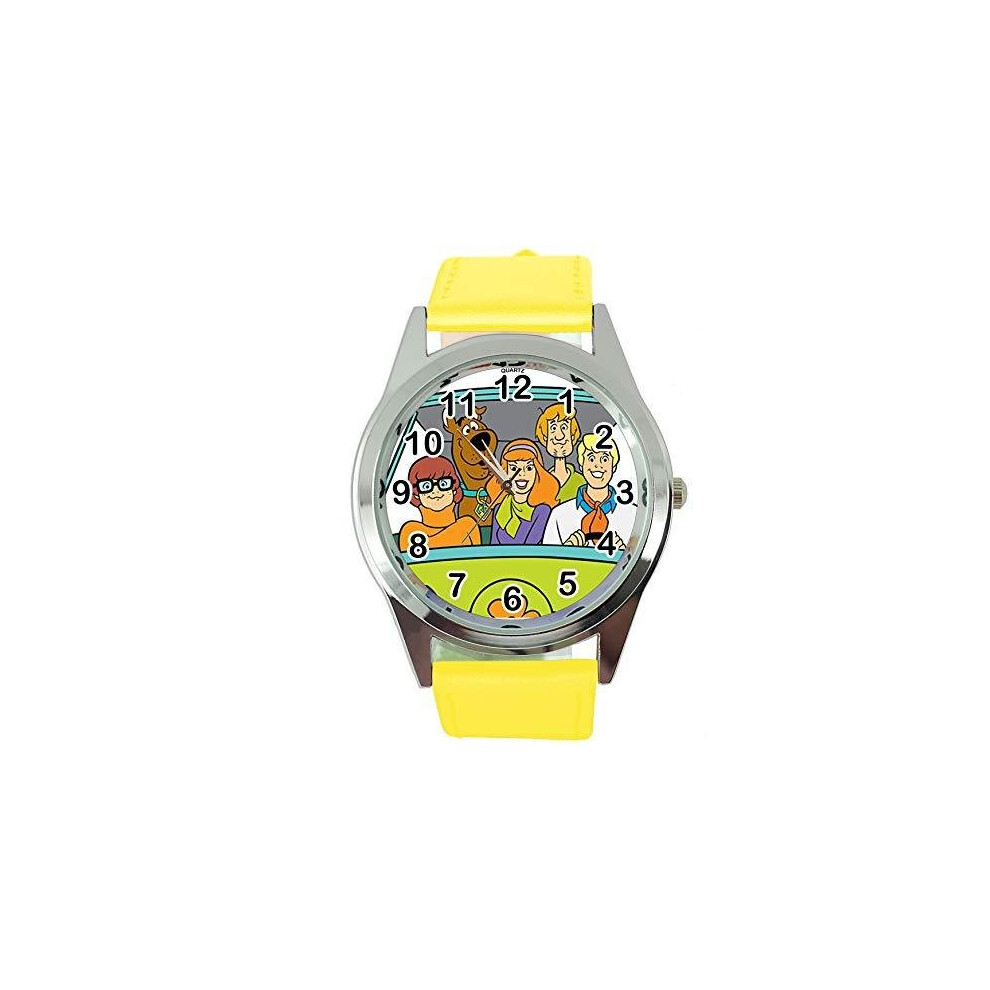 Scooby DOO Yellow Leather Band Quartz Watch