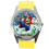 Mario Quartz Watch Yellow Leather Band 1
