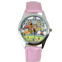 Scooby Doo Quartz Watch Leather Pink Band