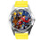 Yellow Real Leather Round Watch for Transformers Fans E3 1