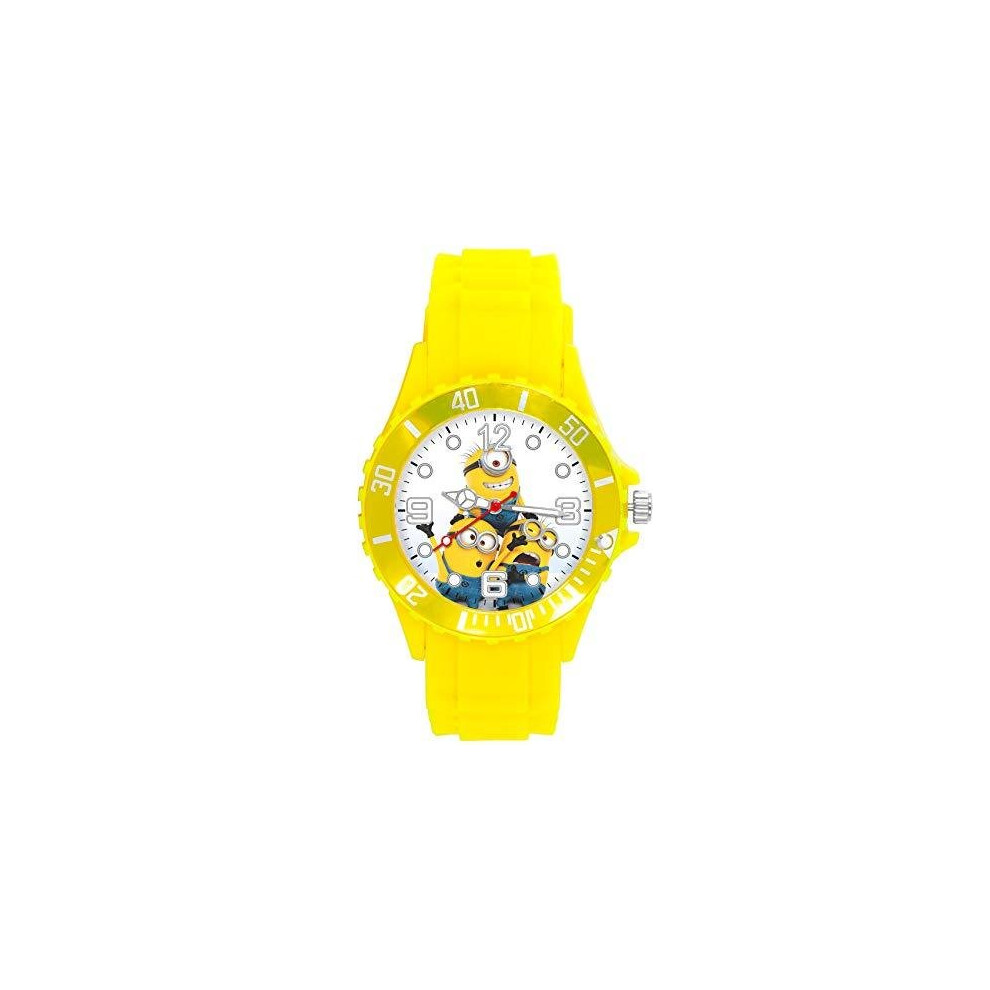 Yellow Silicone Watch for Minion Fans