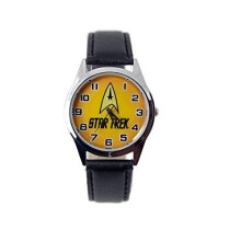 Star Trek Logo Genuine Leather Quartz Wrist Watch