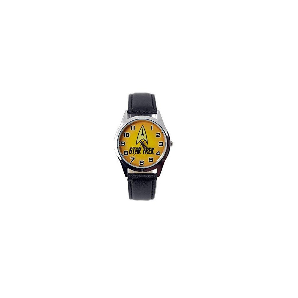 Star Trek Logo Genuine Leather Quartz Wrist Watch