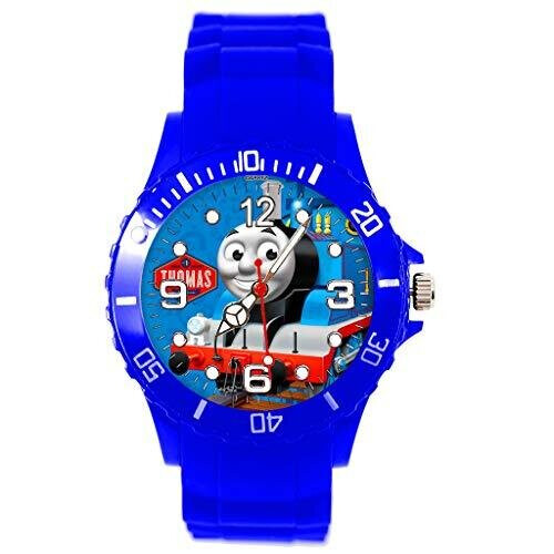 Blue Silicone Watch for Thomas The Train Fans E2