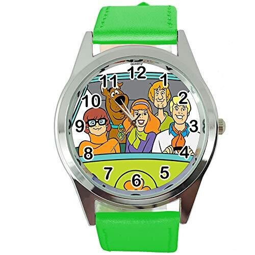 Scooby DOO Green Leather Band Quartz Watch