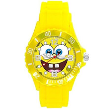 Yellow Silicone Watch for Sponge BOB Fans
