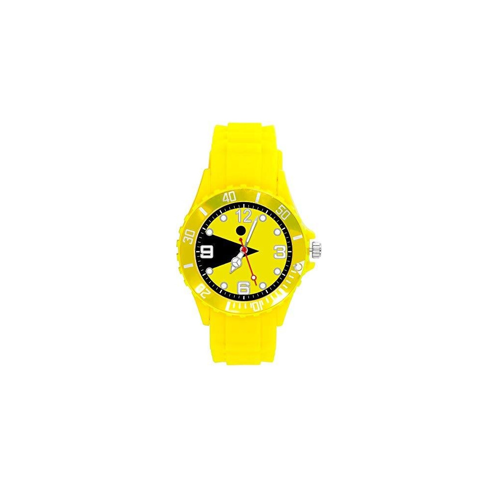 Yellow Silicone Watch for Pacman Fans