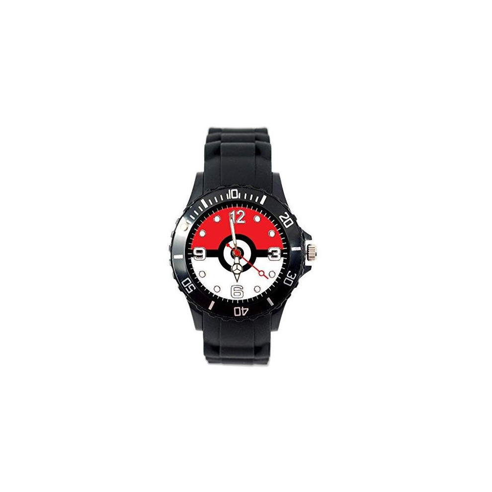 Taport Pokemon Quartz Watch Silicone Band Black