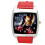 RED Real Leather Square Watch for Iron Man Fans 1