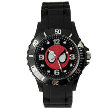 Spiderman Quartz Round Sport Watch - Black Silicone Band, Stainless Steel Case, Reliable Quartz Movement