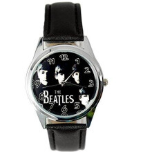 The Beatles Genuine Leather Quartz Wrist Watch