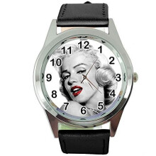 Marilyn Monroe Screen Legend Genuine Leather Quartz Wrist Watch