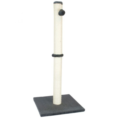 (Grey) Cat Scratch Scratching Post Pet Scratcher Pole Kitten Activity Tower