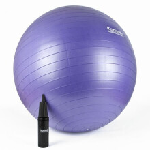 (85cm, Purple) Yoga Ball - Anti-Burst Exercise Pilates Fitness Balance Pregnancy Core Workout