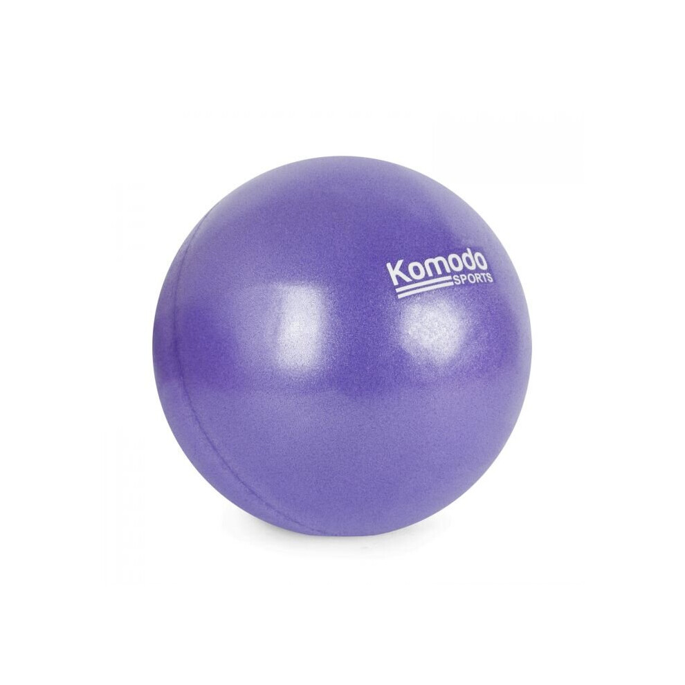 (25cm, Purple) Komodo Exercise & Pilates Ball | Inflatable Yoga Ball 
