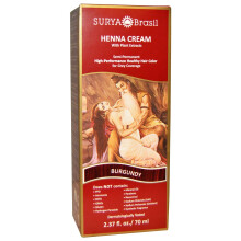 Surya Brasil, Henna-Creme, Haarfarbe & -pflegebehandlung, Burgund, 2,37 fl oz (70 ml)