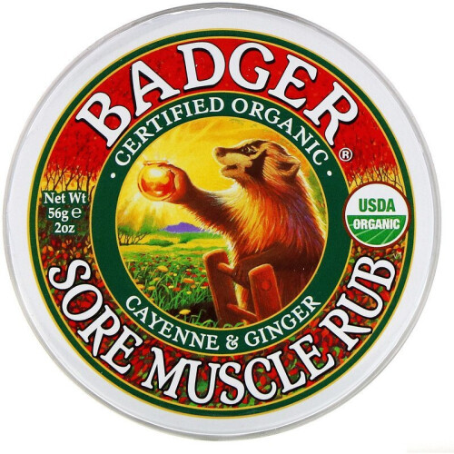 Badger, Organic Σοβαρή Μυϊκή Ρουφή, Cayenne & Ginger, 2 oz (56 g)