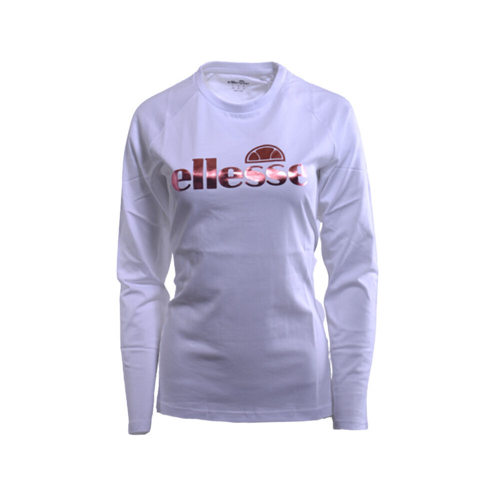 (UK6/US2/EU34) ELLESSE AGATHA SCY0565 Womens T-Shirt Crew Neck Summer Cotton Long Sleeve Tee