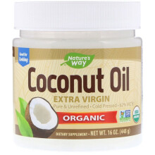 Nature's Way, Organic Coconut Oil, Extra Virgin, 448g