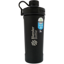 Blender Bottle, Radian, Isolierte Edelstahl, Matte Schwarz, 26 oz (770 ml)