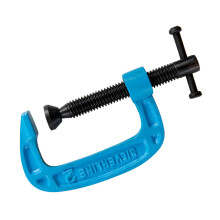 277960 - Light Duty G Clamp 50mm: Cast Iron Frame, Black Phosphate Thread Coating, Reinforced Shoulders, Includes Tommy Bar & Swivel Shoe