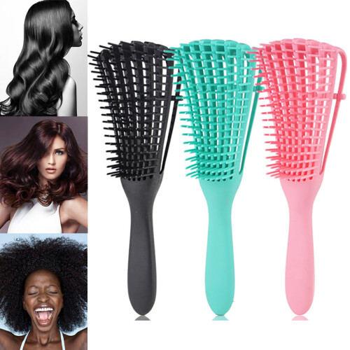 (Pink) Anti-Static Detangler Hairbrush 2