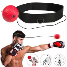Fight Ball Reflex MMA Boxing Trainer Training Boxer Speed Punch Exercise Head Cap String
