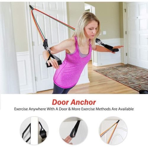 11pc Resistance Bands Set - 100lb 2