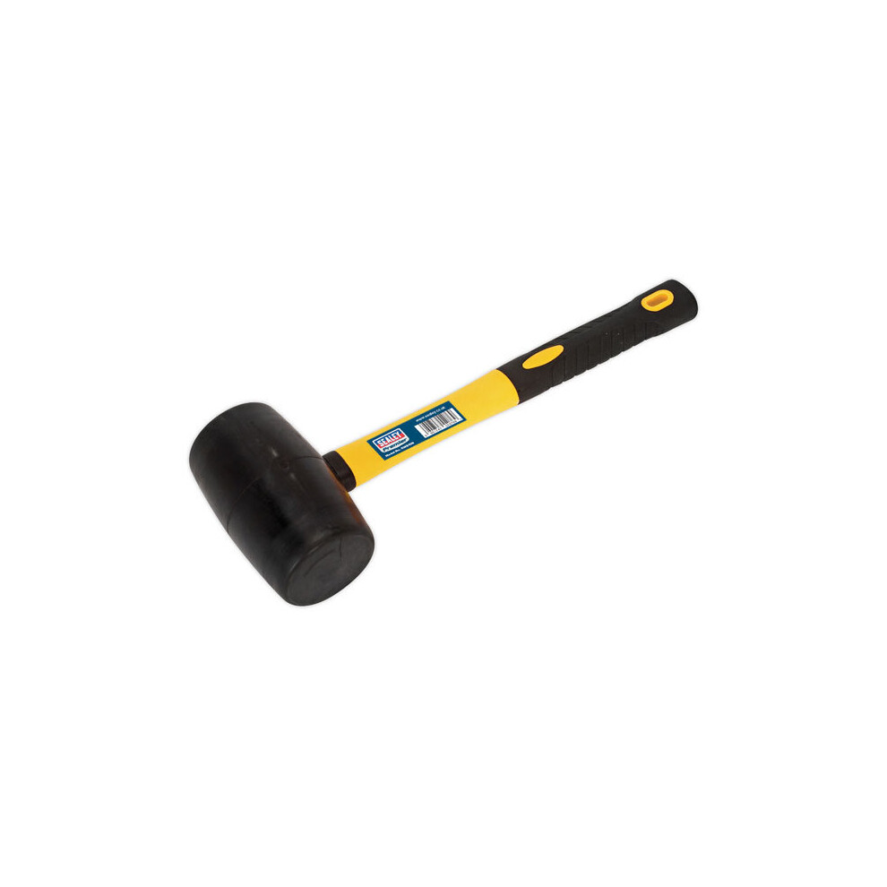Sealey Rmb150 Rubber Mallet 1.5Lb Fibreglass Shaft