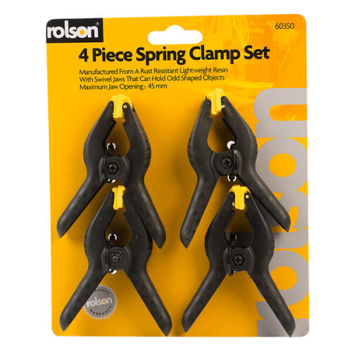 Rolson Rolson 60350 4pc 90mm Spring Clamp Set