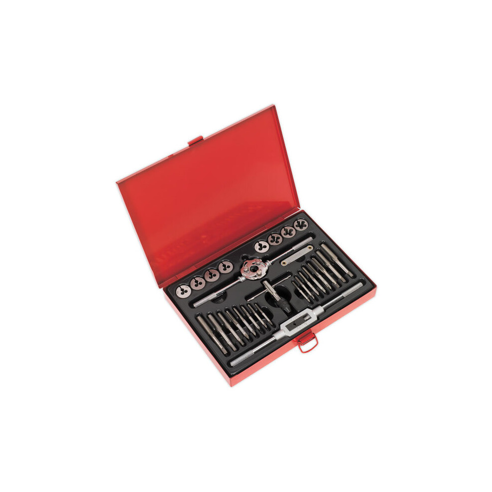Sealey Ak3028 Tap And Die Set 28Pc Split Dies Metric 5024209625319
