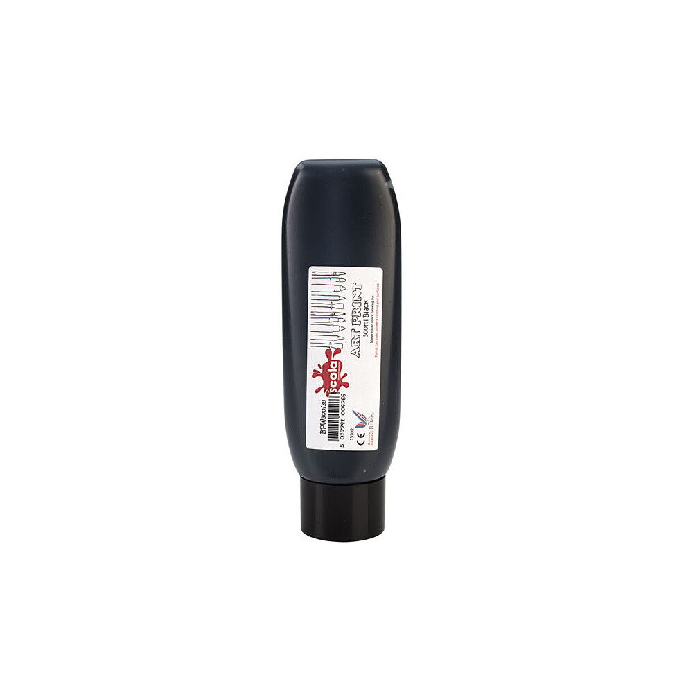Scola Bpw300/38 Block/Lino Printing Ink 300Ml Solids Black
