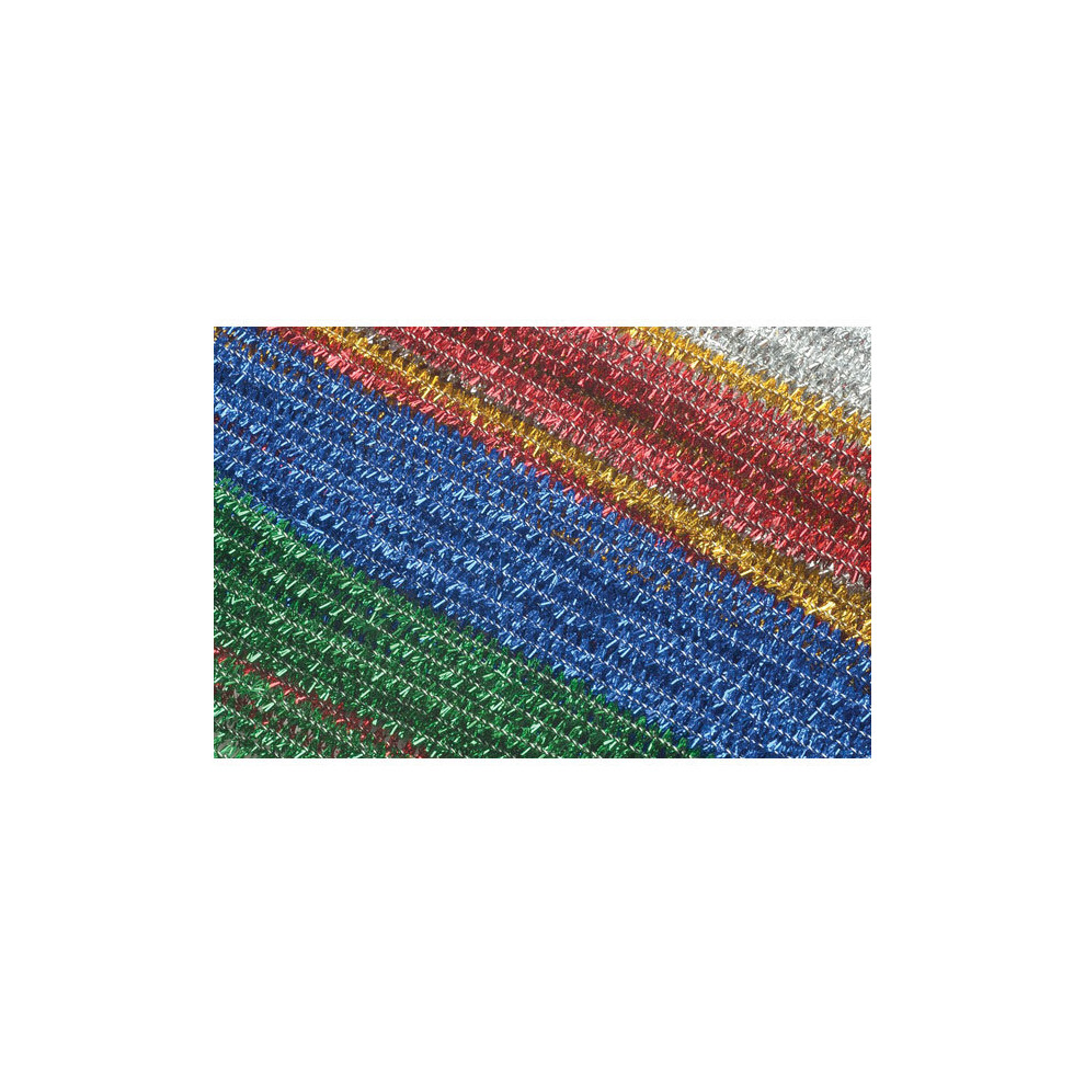 RVFM Tinsel Pipe Cleaners Assorted - Pack of 100