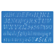 Major Brushes 20mm Italic Lettering Stencil