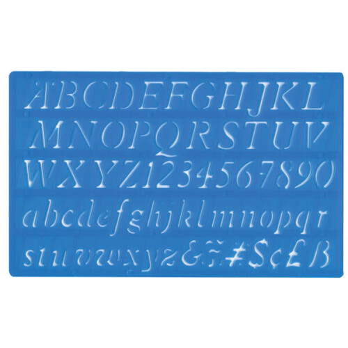 Major Brushes 20mm Italic Lettering Stencil