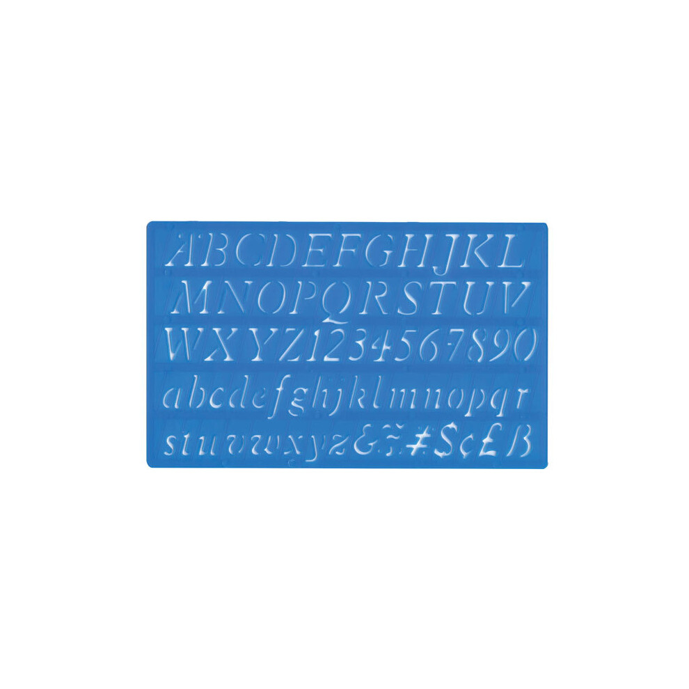 Major Brushes 20Mm Italic Lettering Stencil